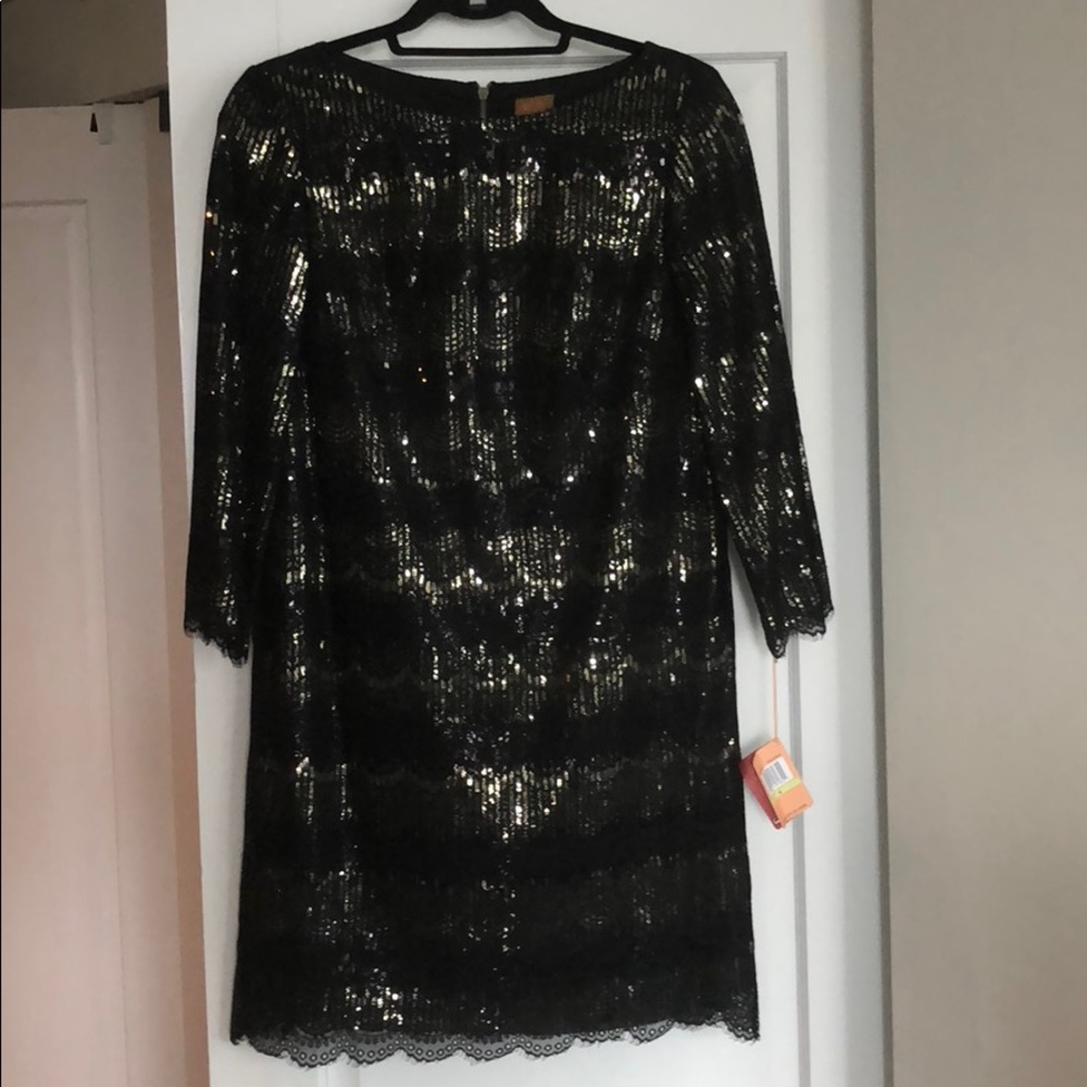 Ali Ro 3/4 sleeve cocktail dress.